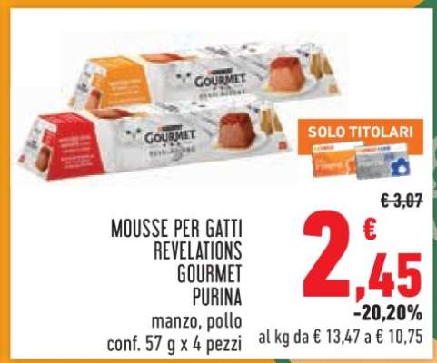 Mousse per gatti Revelations Gourmet Purina