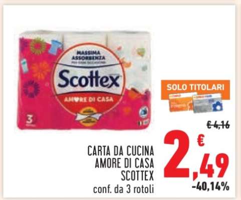 CARTA DA CUCINA AMORE DI CASA SCOTTEX