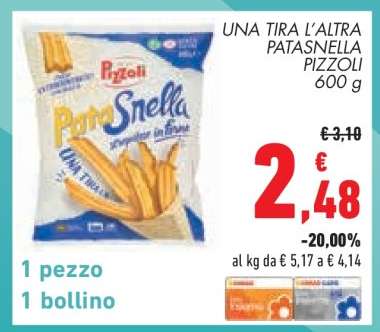 UNA TIRA L'ALTRA PATASNELLA PIZZOLI 600 g