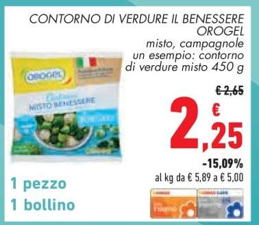 CONTORNO DI VERDURE IL BENESSERE OROGEL