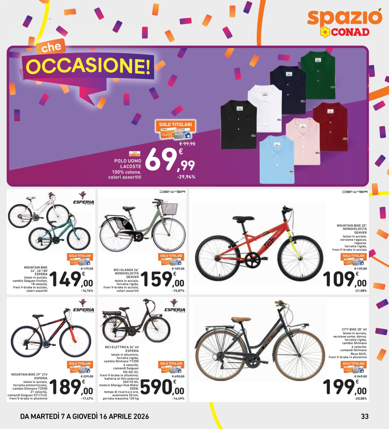 Volantino Spazio Conad - 7/4/2026 - 16/4/2026. Pagina 33