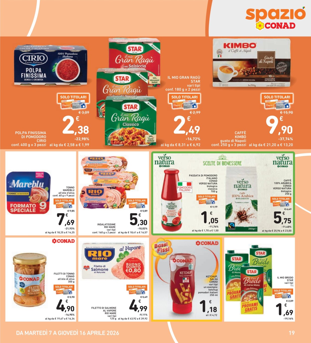 Volantino Spazio Conad - 7/4/2026 - 16/4/2026. Pagina 19