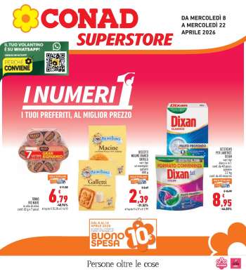 Volantino Conad Superstore - 8/4/2026 - 22/4/2026.
