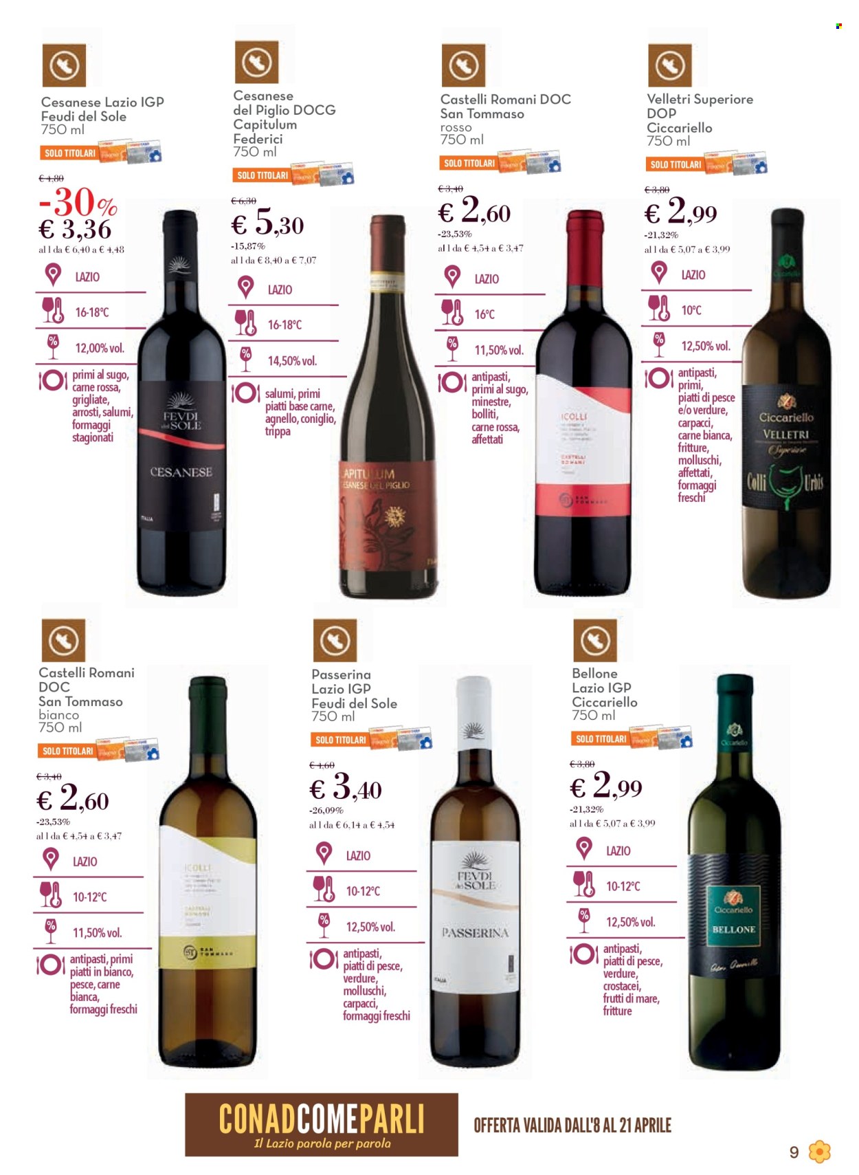 Volantino Conad - 8/4/2026 - 22/4/2026. Pagina 9