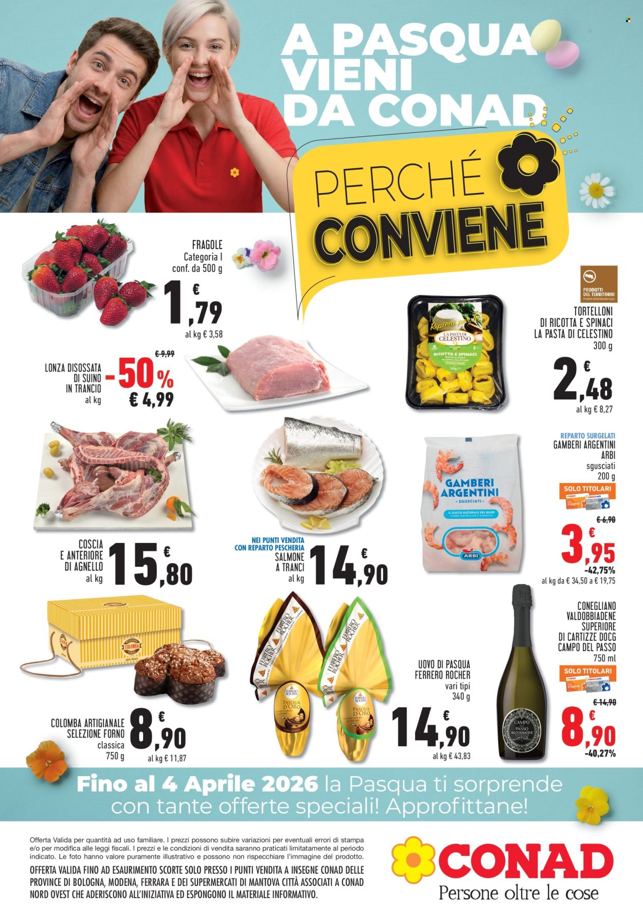 Volantino Conad - 1/4/2026 - 4/4/2026. Pagina 1