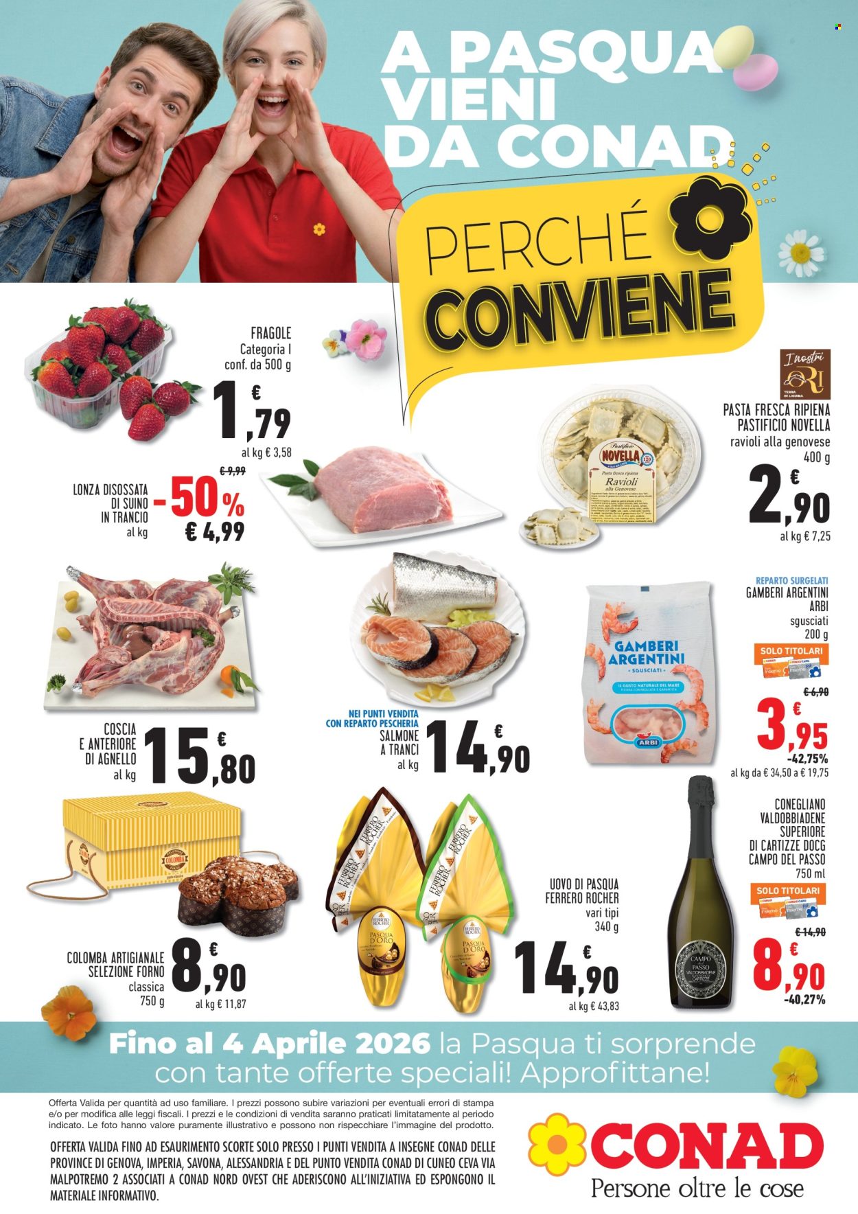 Volantino Conad - 1/4/2026 - 4/4/2026. Pagina 1