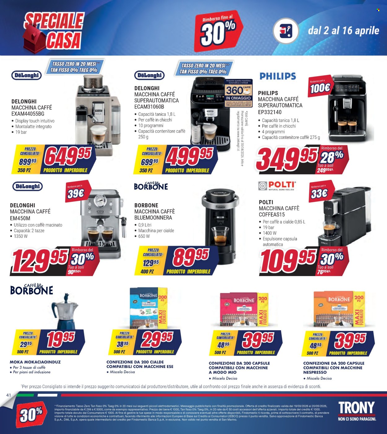 Volantino Trony - 2/4/2026 - 16/4/2026. Pagina 41