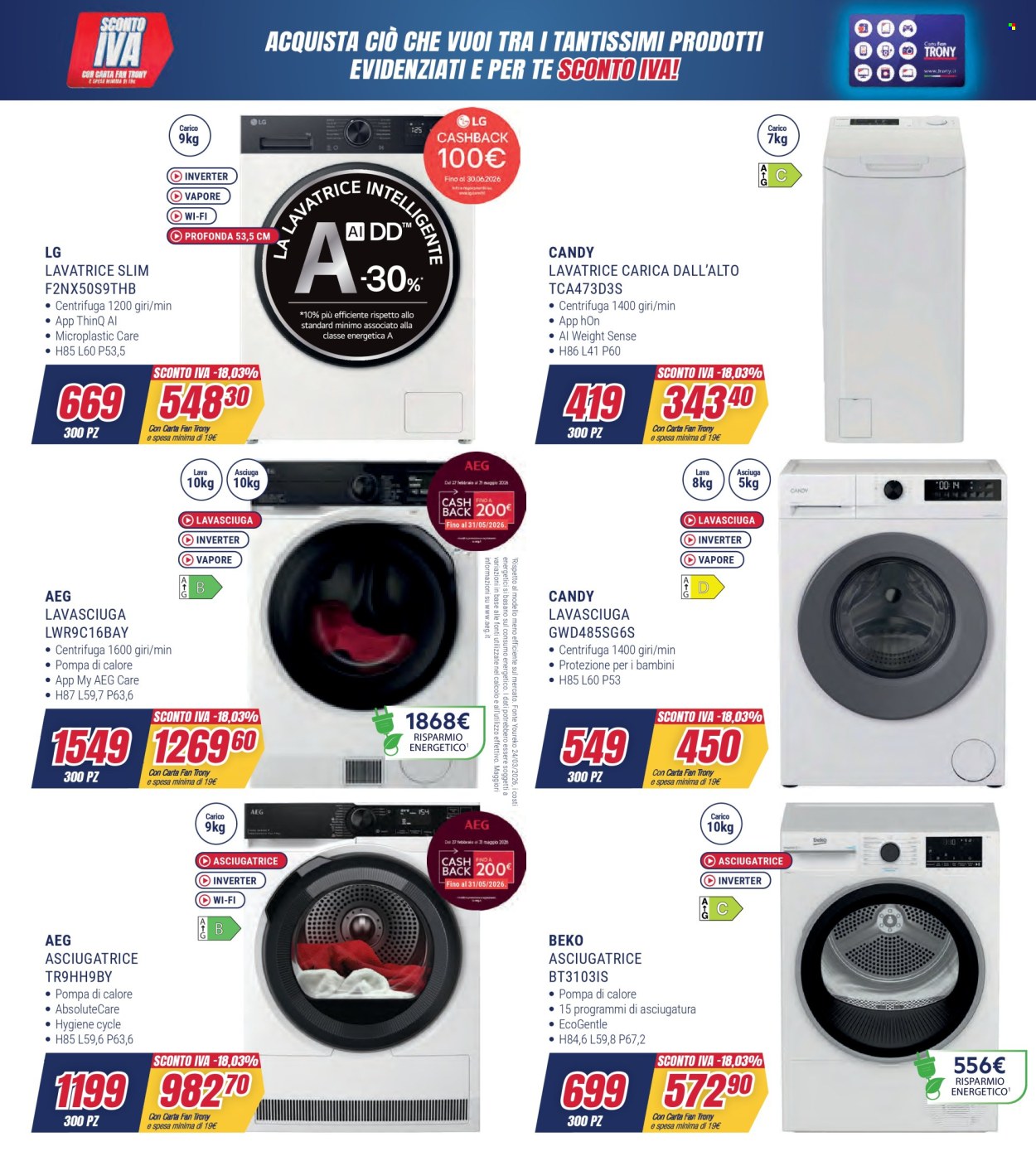 Volantino Trony - 2/4/2026 - 16/4/2026. Pagina 46