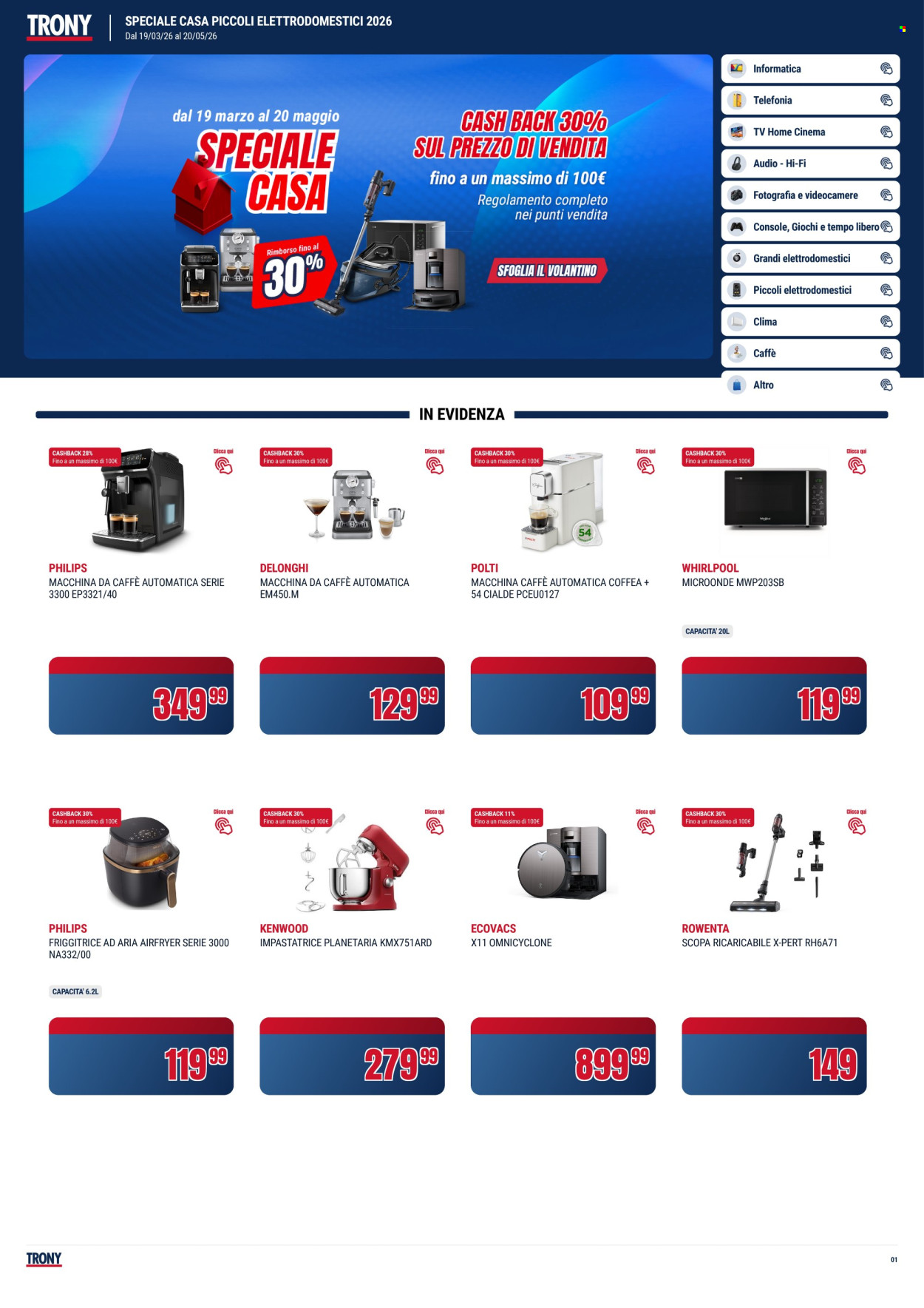 Volantino Trony - 19/3/2026 - 20/5/2026. Pagina 1
