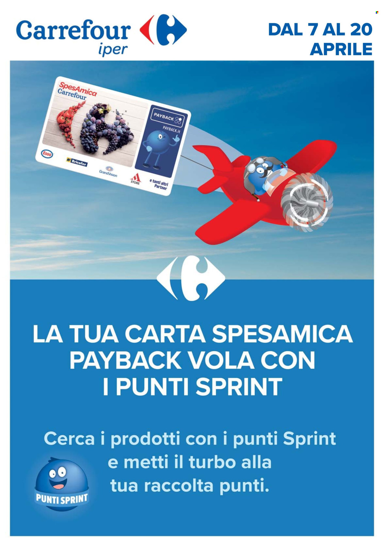 Volantino Carrefour - 7/4/2026 - 20/4/2026. Pagina 1
