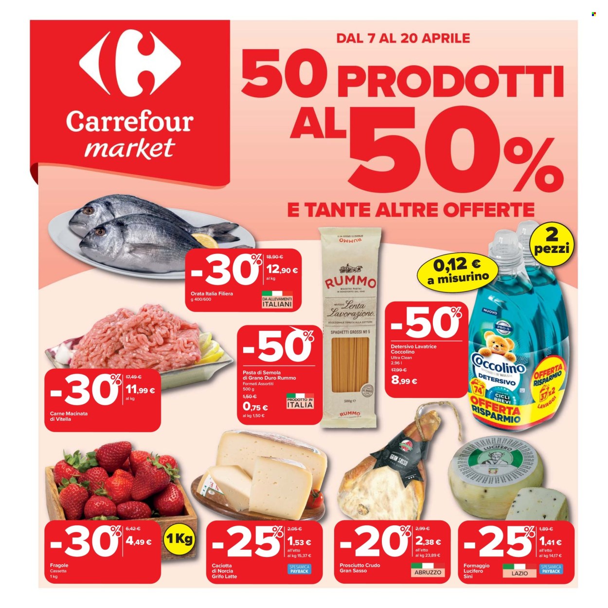 Volantino Carrefour - 7/4/2026 - 20/4/2026. Pagina 1