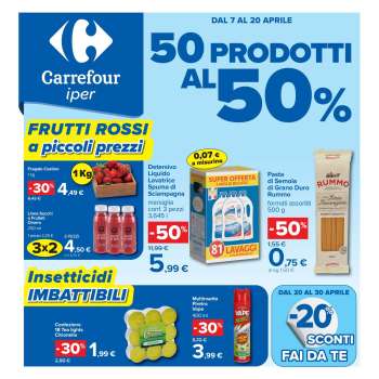Volantino Carrefour - 7/4/2026 - 20/4/2026.