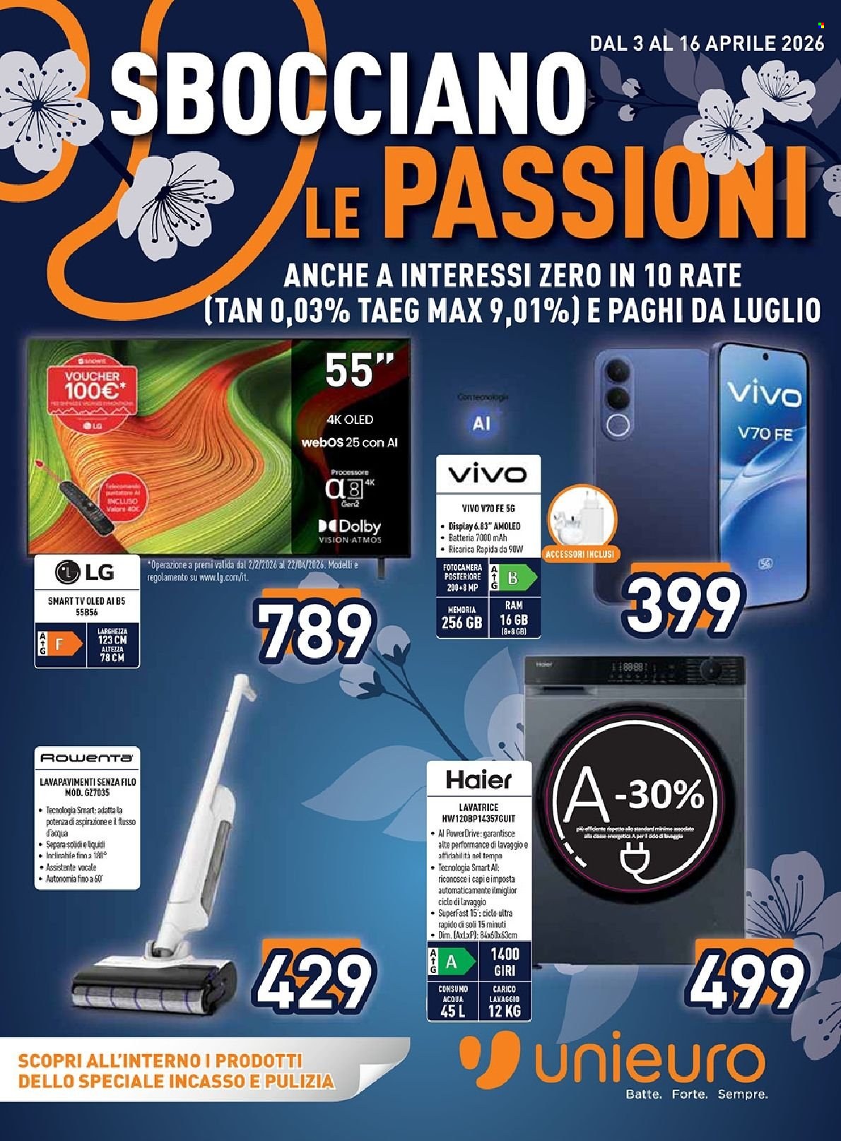 Volantino Unieuro - 3/4/2026 - 16/4/2026. Pagina 1