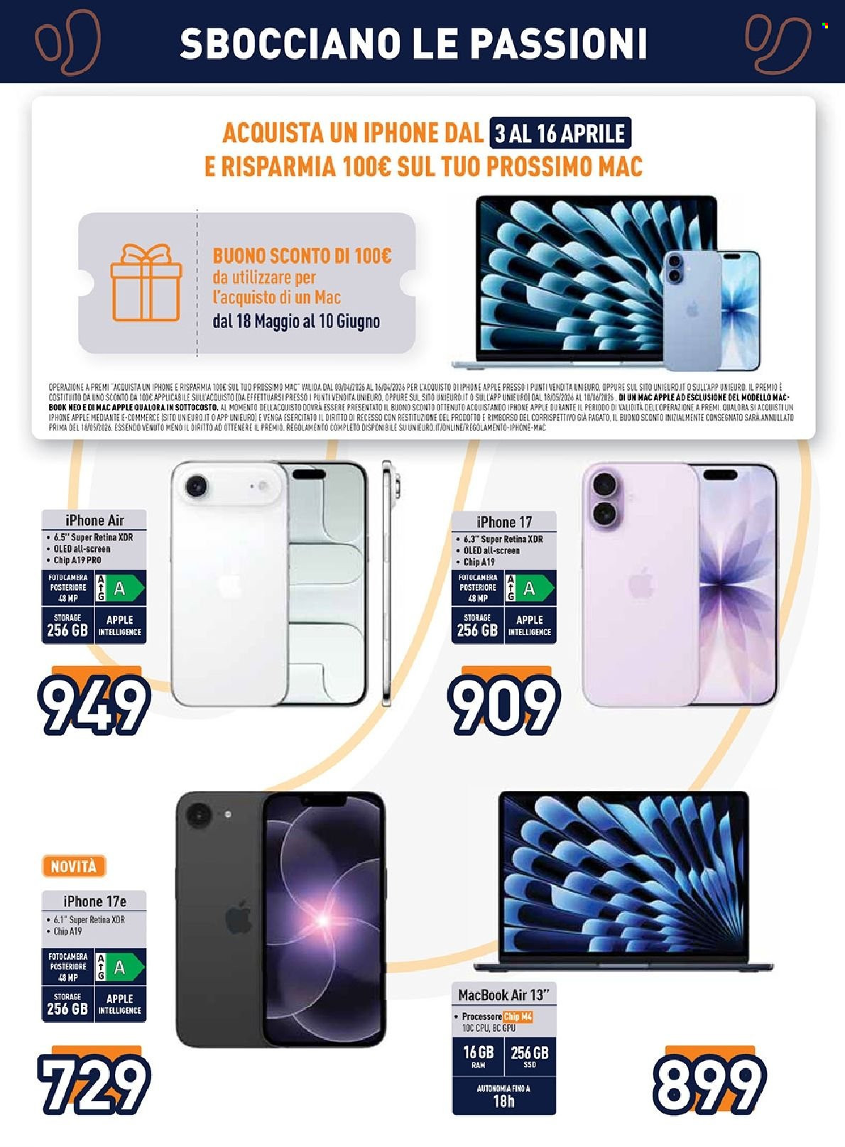 Volantino Unieuro - 3/4/2026 - 16/4/2026. Pagina 30