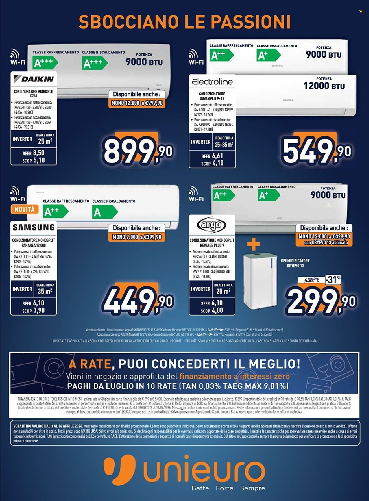 Volantino Unieuro - 3/4/2026 - 16/4/2026. Pagina 41