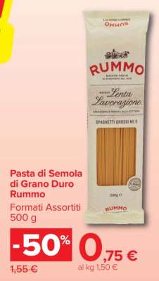 Pasta di Semola di Grano Duro Rummo
