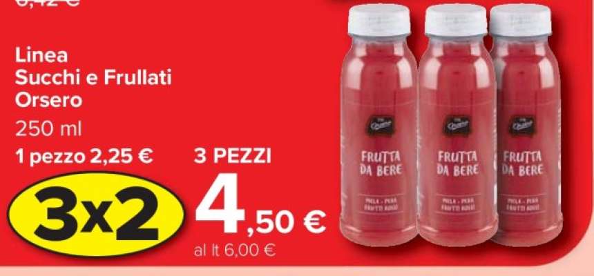 Linea Succhi e Frullati Orsero