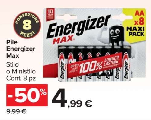 Pile Energizer Max