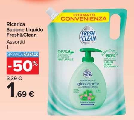 Ricarica Sapone Liquido Fresh&Clean