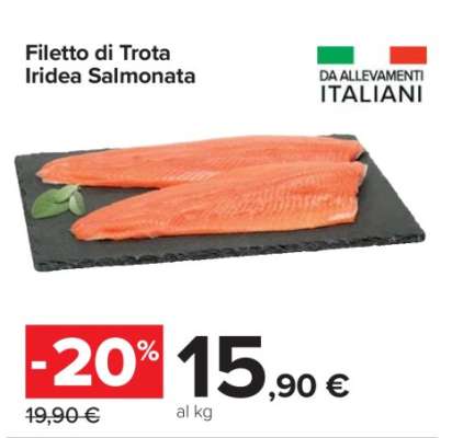 FILETTO DI TROTA IRIDEA SALMONATA