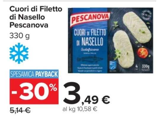 Cuori di Filetto di Nasello Pescanova