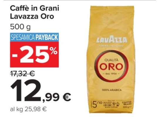 Caffè in Grani Lavazza Oro