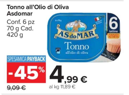 Tonno all’Olio di Oliva AsdoMar