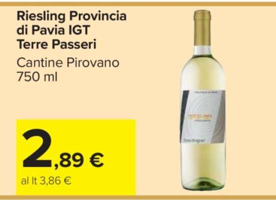 Riesling Provincia di Pavia IGT Terre Passeri