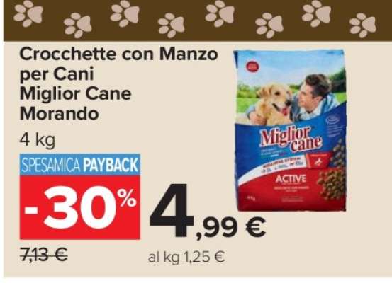 Crocchette con Manzo per Cani Miglior Cane Morando