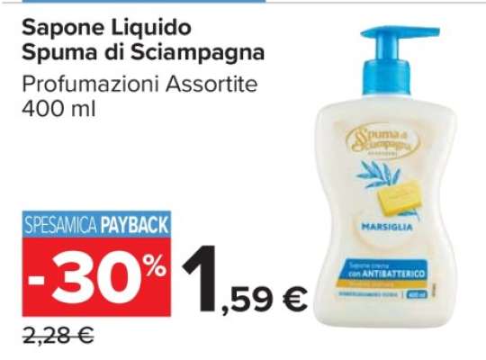 SAPONE LIQUIDO SPUMA DI SCIAMPAGNA