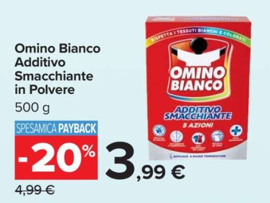 Omino Bianco Additivo Smacchiante in Polvere