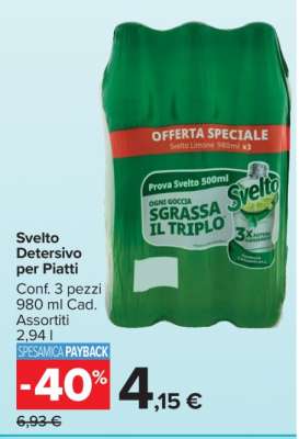 Svelto Detersivo per Piatti