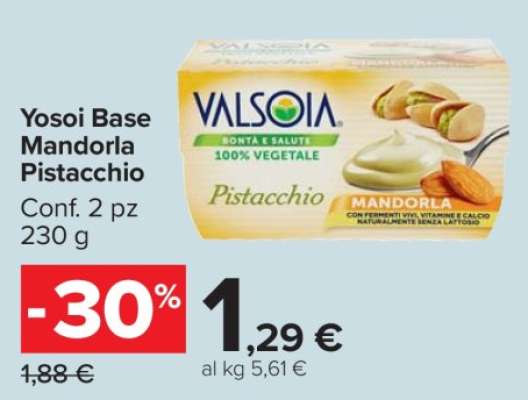 Valsoia Yosoi Base Mandorla Pistacchio