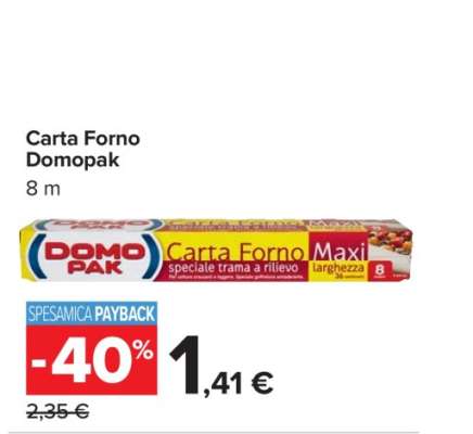 CARTA FORNO DOMOPAK