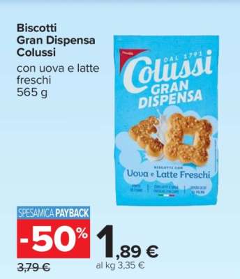 BISCOTTI GRAN DISPENSA COLUSSI