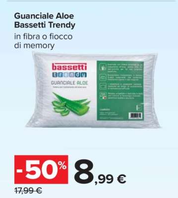 Guanciale Aloe Bassetti Trendy