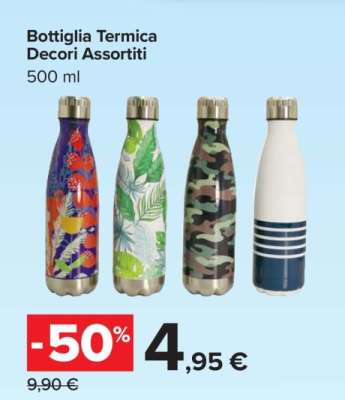 Bottiglia Termica Decori Assortiti