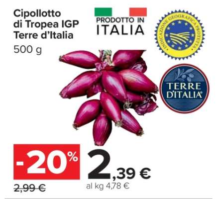 Cipollotto di Tropea IGP Terre d'Italia