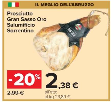 Prosciutto Gran Sasso Oro Salumificio Sorrentino