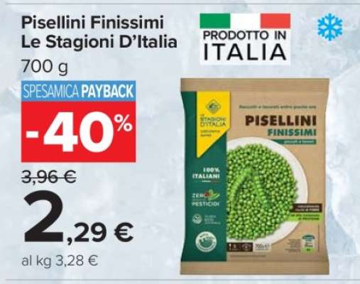 PISELLINI FINISSIMI LE STAGIONI D’ITALIA