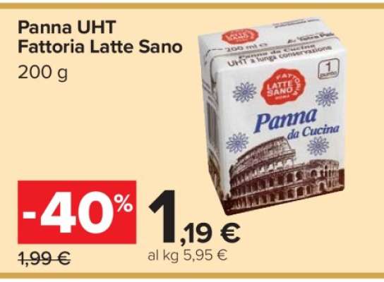 Panna UHT Fattoria Latte Sano