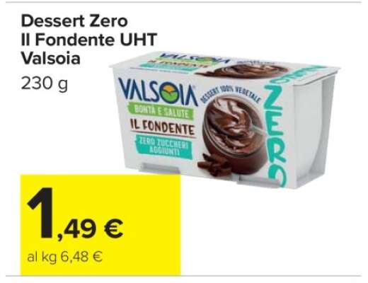 Dessert Zero Il Fondente UHT Valsoia