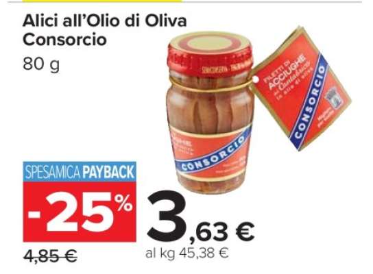 Alici all’Olio di Oliva Consorcio