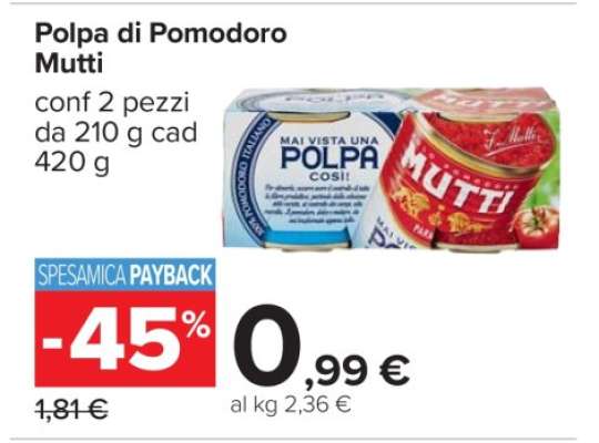 POLPA DI POMODORO MUTTI