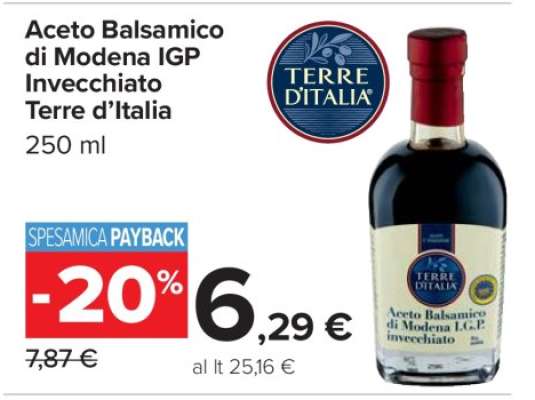 Aceto Balsamico di Modena IGP invecchiato Terre d’Italia