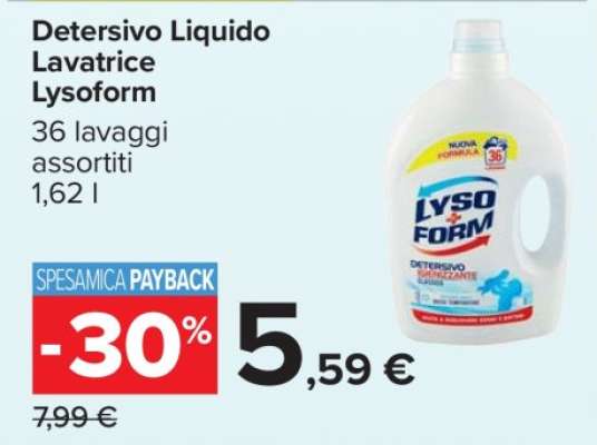 Detersivo Liquido Lavatrice Lysoform