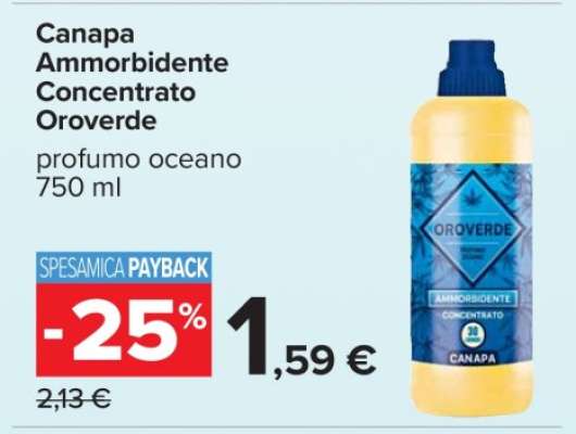 Canapa Ammorbidente Concentrato Oroverde