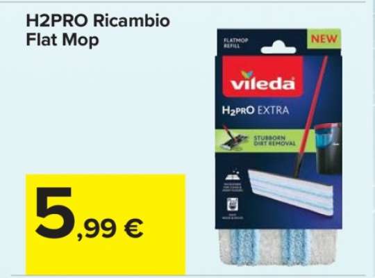 H2PRO Ricambio Flat Mop