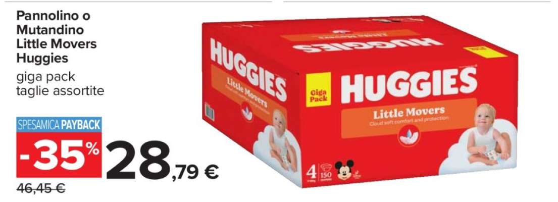 Pannolino o Mutandino Little Movers Huggies