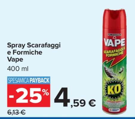 Spray Scarafaggi e Formiche Vape